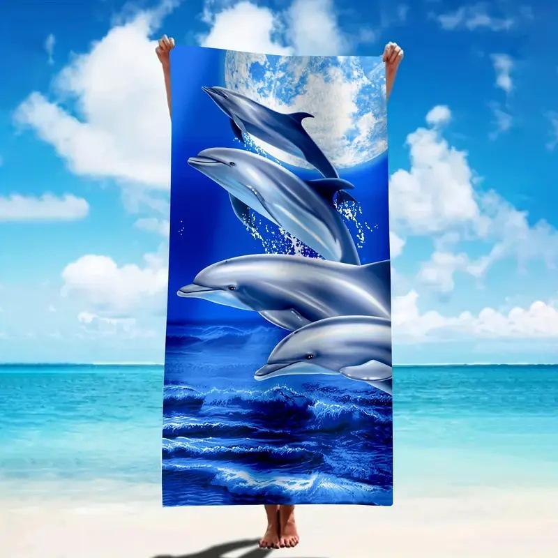 Beach Towel Quick-Drying Absorbent Beach Towel Microfiber Digital Printing Bath Towel Adult Plus