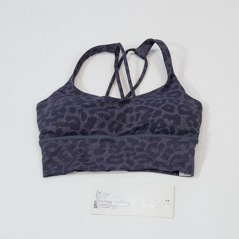

Спортивный бюстгальтер-бандау для йоги с леопардовым принтом и 3D-бретелями L (100-110 lbs)