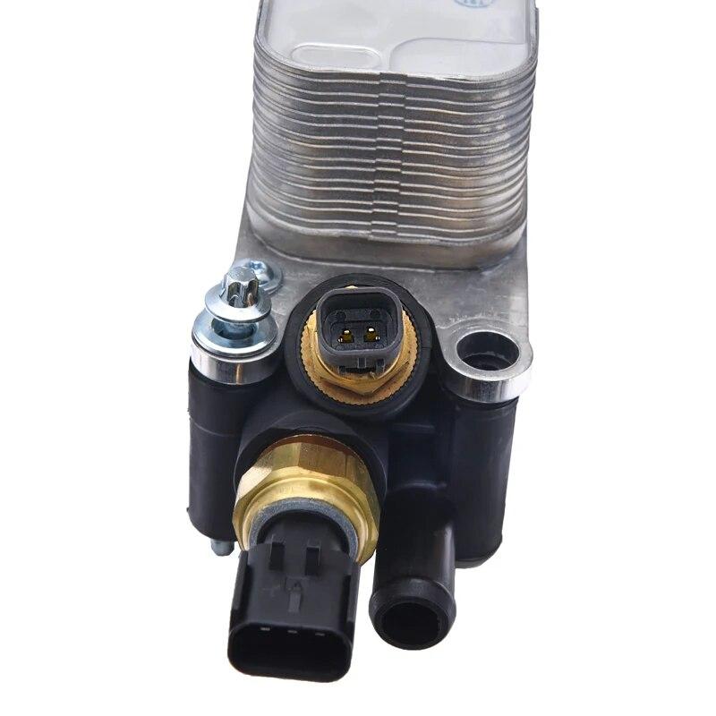 Car Engine Oil Cooler and Filter Housing Adapter Sensor Kit 5184294AE For Chrysler 200 300 Dodge Journey Jeep Ram 3.6L 2011-2013