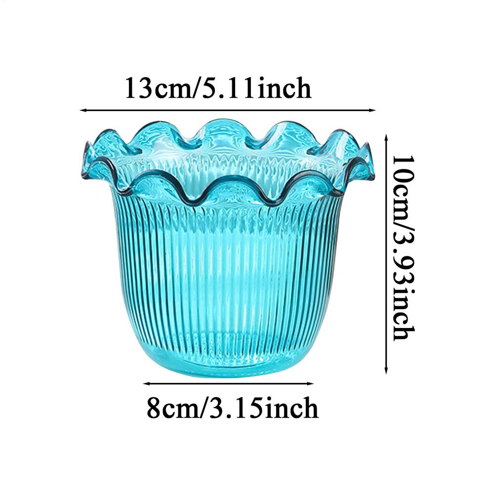 

Clear Vase Water Plant Vase Hydroponic Planter for Photo Backdrop Holiday Hotel Lobby Event Staging Kitchen Dried Floral Dinner синий