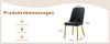 Two Black Faux Leather Dining Chairs, Modern Minimalist Design, Widened Seat, Backrest, Non-Slip Metal Feet, for Dining Room and Kitchen.