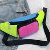 Retro 80s 90s Fanny Pack Retro Belt Bag 2 Pockets Neon Fanny Small Waist Packs for Jogging Traveling Carnival Party Costum