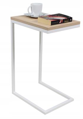 Auxiliary Table With Profiles White Matt Sonoma Oak