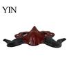 Maschera con Corna Rosse e Nere, Maschera Demone, Accessorio Cosplay Testa di Diavolo per Halloween, Mascherata Stile Vintage Accessorio Costume Horror per Feste, Scherzo di Carnevale