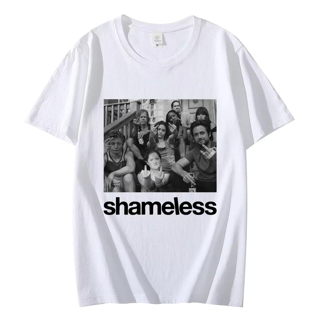 TV Play Shameless Graphic T Shirts Men's Women's Fashion Vintage Short Sleeve T-shirt Streetwear Cotton Oversized T-shirts