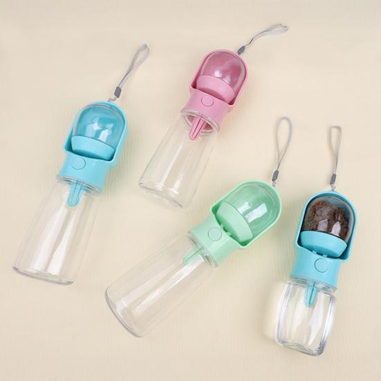 Travel 2-in-1 Pet Feeder Portable Dog Water Bottle Leak-Proof Water Dispenser