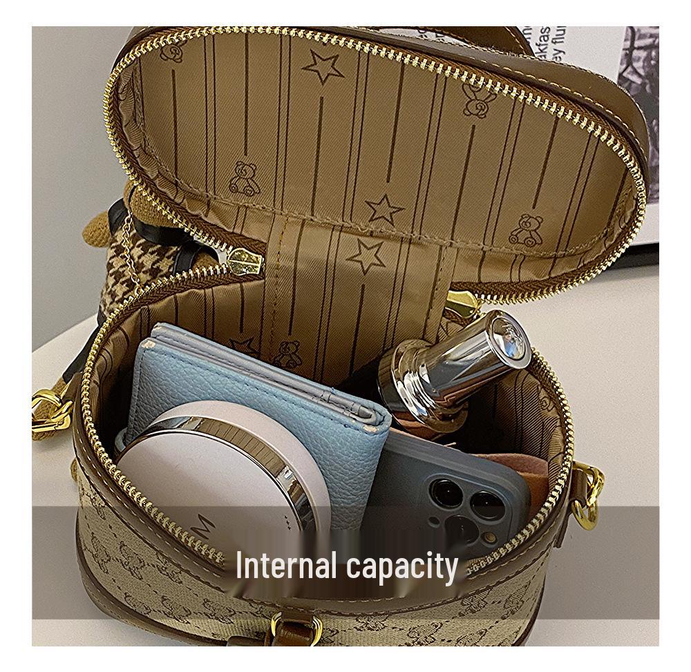2025 Vintage Light Luxury Women's Makeup Crossbody Shoulder Bag