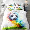 Football Series 3D Digital Printing Three-Piece Bedding Kit Bed Sheet Quilt Cover