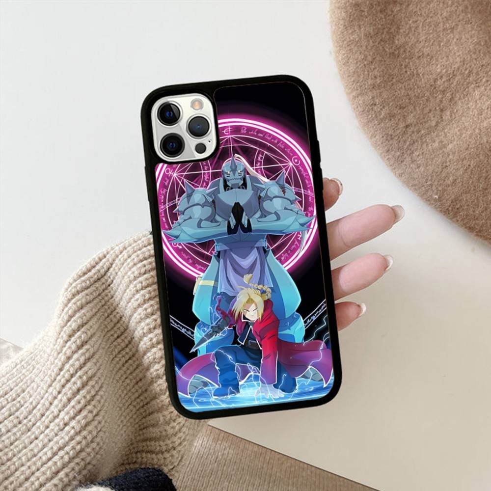 Anime F-Fullmetal A-Alchemist Handyhülle Für IPhone 17 16 15 14 13 Plus 12 11 Pro Max PC+TPU Hüllen Rückseite