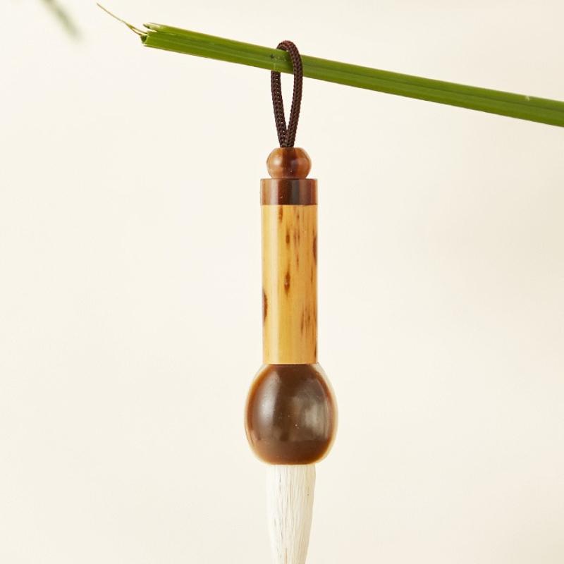 Mixed Hair Small Case Mini Brush Small Case Pen Copy Scripture Calligraphy Hook Pen Garlic Pen Calligraphy Brush Pendant