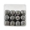 12Pcs Metal Stamping Tool Set 1/8” (3mm), Steel Cute Dog Punch Set Leather Stamp for Jewelry Making DIY Craft