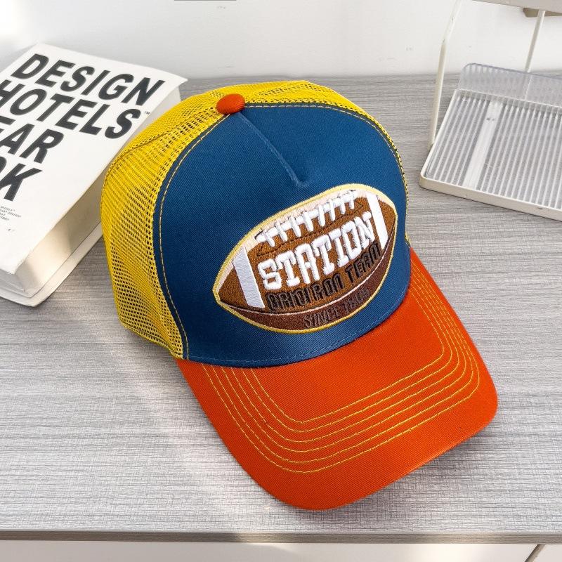 American retro series baseball cap, European and American hip-hop mesh breathable sunshade duck hat adjustable