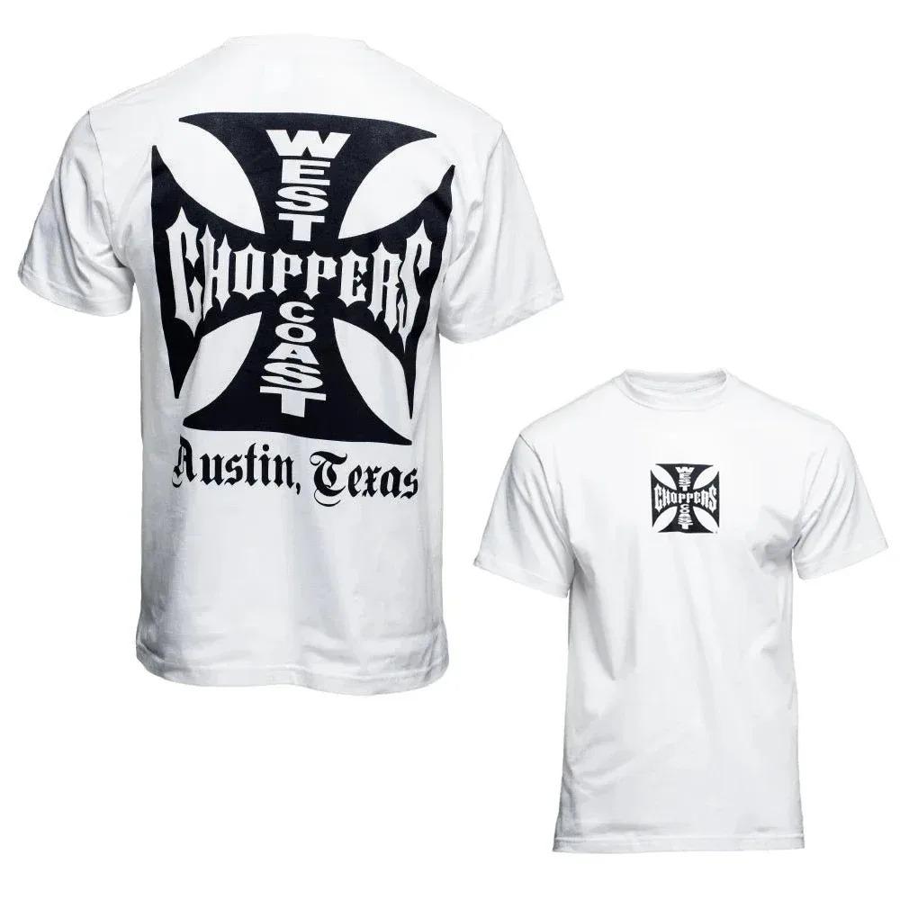 2026 Summer Fashion Tee Men Women Cotton West Coast Choppers Print Shirt Casual Short Sleeve Oneck Shirt Vintage Clothing Tee