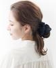 VINGTAINE Solid Zipper Perfect for Dull Simple Hair Scrunchie, Volume, Color, Basic, Closure, Hair, Updos, Accessory, Gift, Present, HS-183-BK