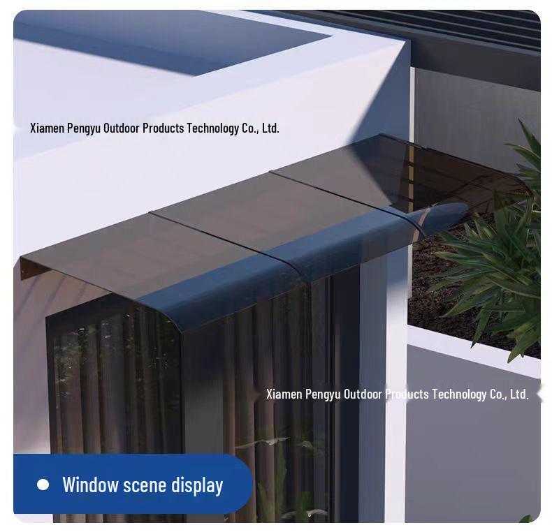 PC Invisible Rain Canopy Polycarbonate Sun Shade for Balcony Window or Electrical Box