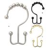 12 Pieces Shower Curtain Hooks Drape Hangers Bathing Liners Washroom Bathtub Clip Rings Household Farmhouse Accessories