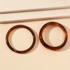 2pcs Retro Brown Resin Bangles Acrylic Marble Bracelet For Women Fashion Party Jewelry Gifts