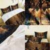 Impressão de tecnologia da moda, impressão digital 3D, roupa de cama, capas de edredom, fronhas, conjuntos de três peças