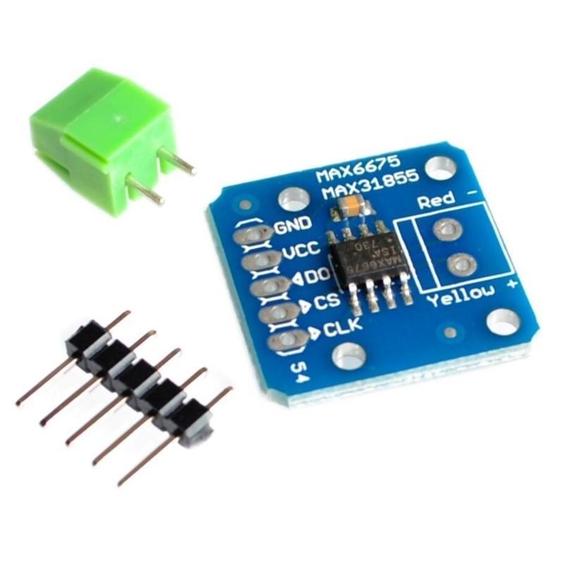 

MAX6675/MAX31855 Thermocouple Module Temperature Sensors Type K Thermocouple Module SIP Interface