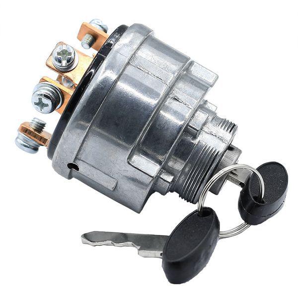 Silver Metal Ignition Switch & Key (72098283) for Tractors - Compatible with OPP Bags