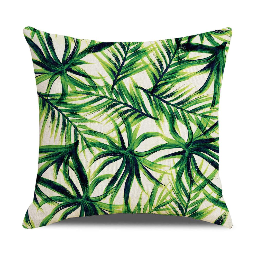 Ins Nordic Tropical Plant Pillow Cover New Home Furnishings Office Lumbar Cushion Pillow Cover