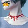 Unique Handmade Halloween Blood Drip Necklace For Vampires Perfect For Cosplay Parties