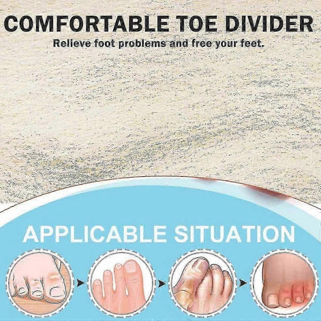 4 Bags Lambs Wool Toe Splint Cushions for Toes, Soft Feet Lams Wool Toe