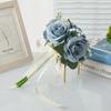 Fiori Artificiali Pre-fatti per Bouquet da Sposa, Bouquet da Matrimonio per Sposa, Bouquet per Damigella d'Onore