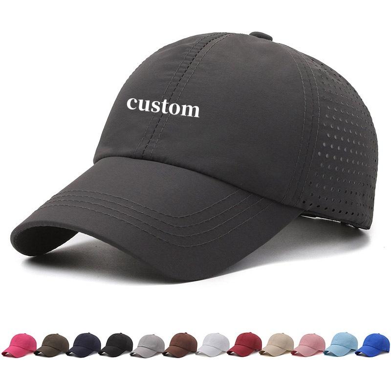 Zealous Sole Women's Sky Blue Custom Dry Quickly Sun Cap Woman Outdoors Casual Sport Hat Men Solid Baseball Cap 56-59Cm Adjustable Sun Visor Cap Peaked Cap 56-58Cm