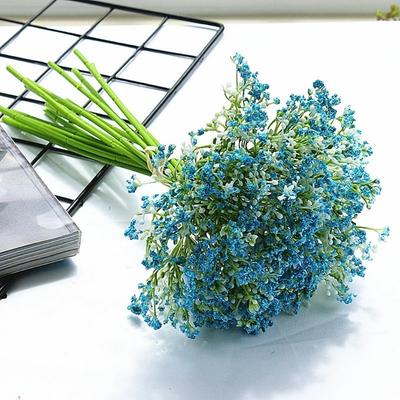 1 Bundles Artificial Baby's Breath Plastic Flower Plants Baby's Breath Artificial Flowers Gypsophila for Home Hotel Decor Wedding Bouquet