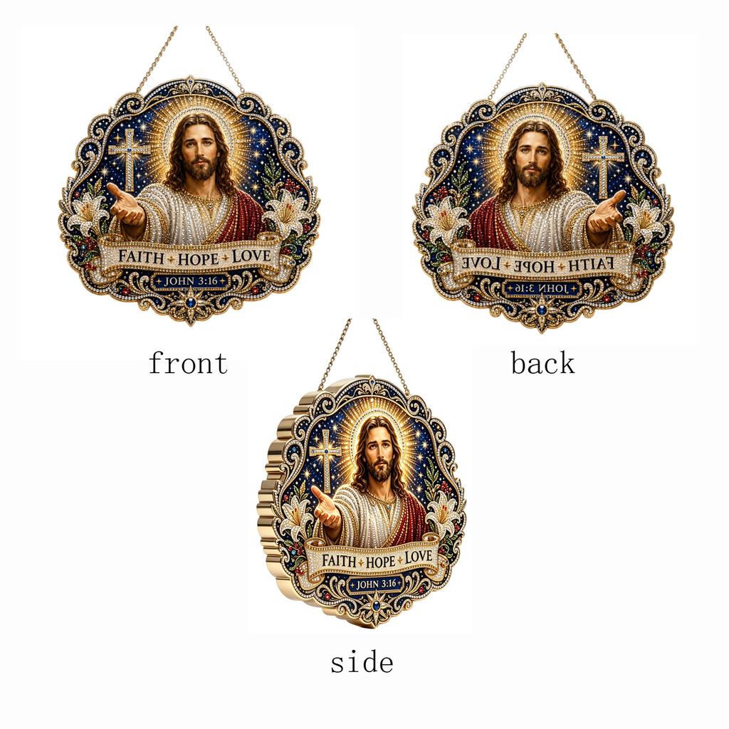 Faithhopelove Acrylic DIY Pendant for Hanging Wall Decor