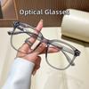 New Square Frame Blue Light Blocking Glasses  Women Trendy Large Frame Eyeglasses Men Anti Blue Light Computer Plain Glasses