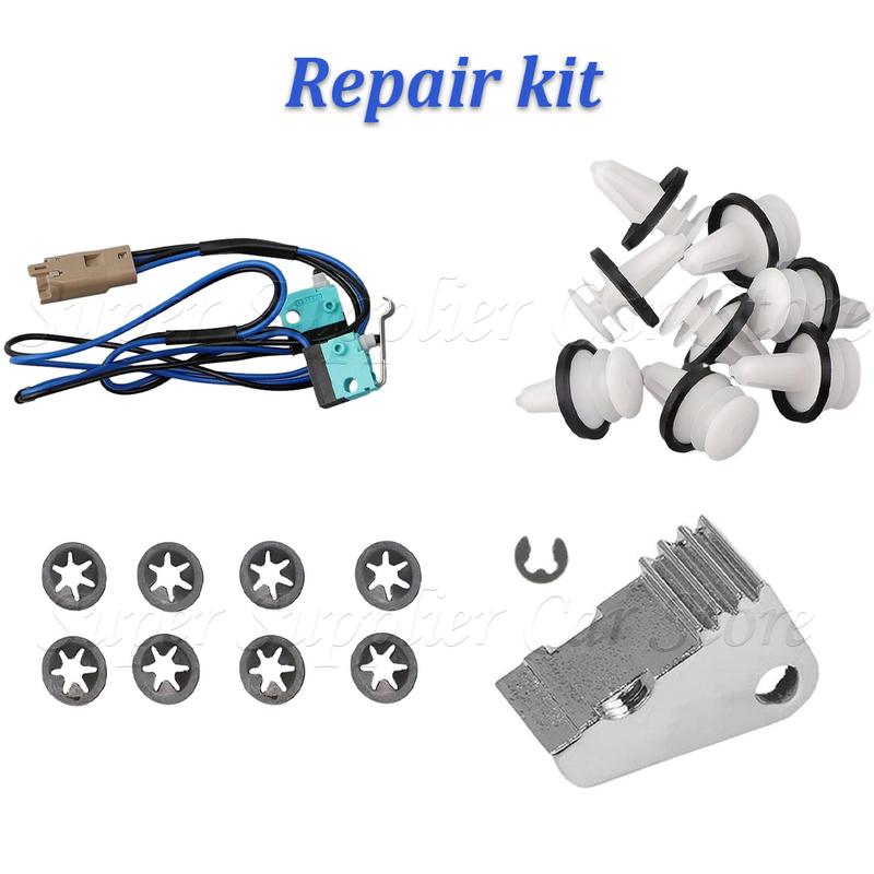 For TESLA Model S 2012- Car Door Handle Upgrade Repair Kit Microswitch Harness Handle Paddle w/Door Panel Clips 1016009-00-B