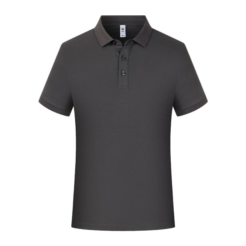 Summer POLO Shirt Men and Women's Same Short-sleeved T-shirt DuPont Solona Cool Second-level Collar Solid Color Lapel Top