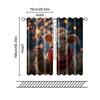 Set Of 2 Filtering Curtains Excluding Rods Non Movable Without Batteries Festive Cow Use Bedrooms Living Rooms Curtain Polyester Perfect For Great