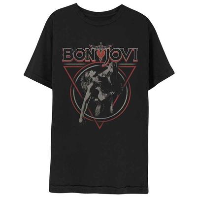 Bon Jovi Tour 2026 Forever Poster Print T-shirt Heren Dames Oversized Katoen Zomer Nieuw T-shirt Heren Dames Harajuku Mode Casual T...
