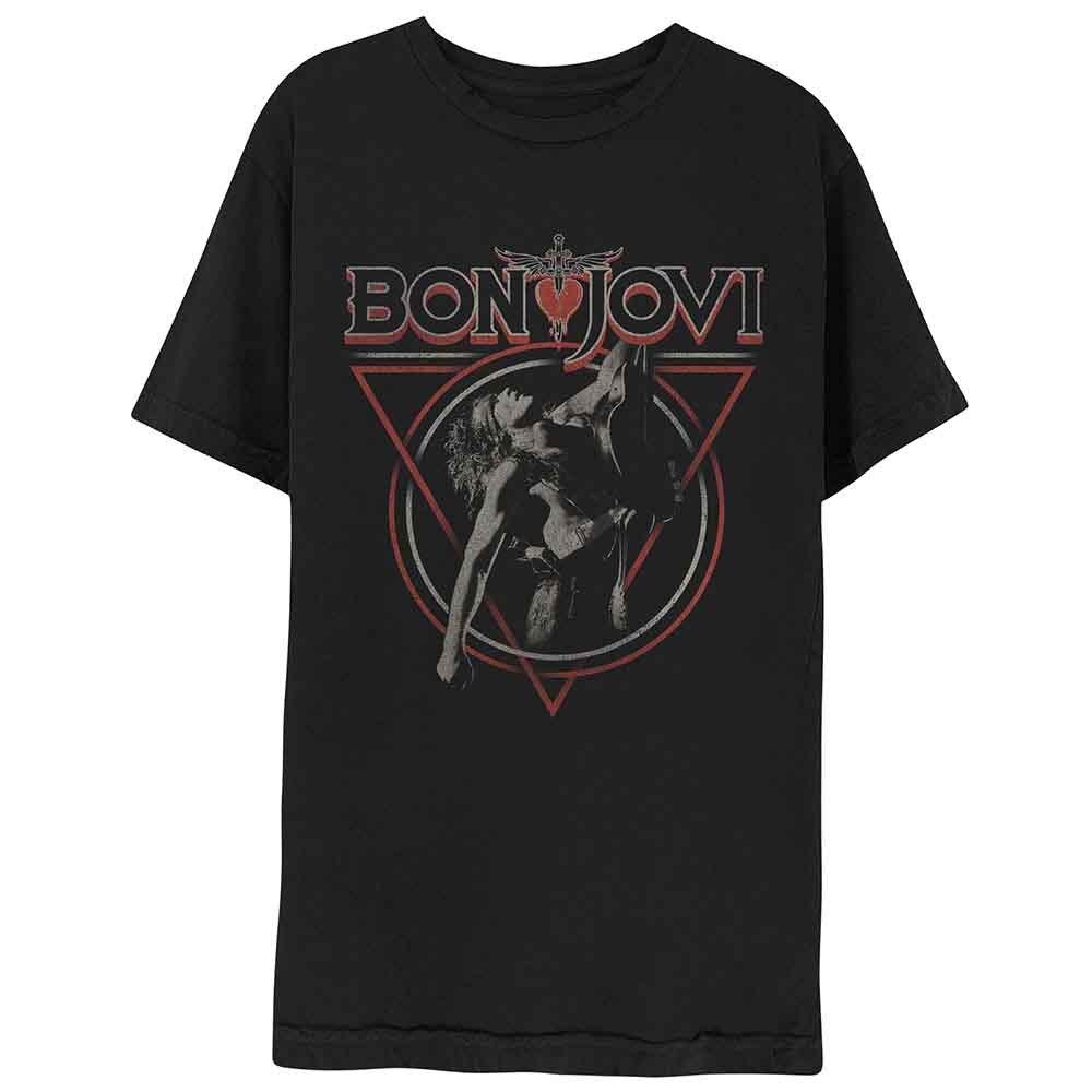 Bon Jovi Tour 2026 Forever Poster Druck T-Shirt Herren Damen Oversize Baumwolle Sommer Neues T-Shirt Herren Damen Harajuku Mode Lässige Oberteile