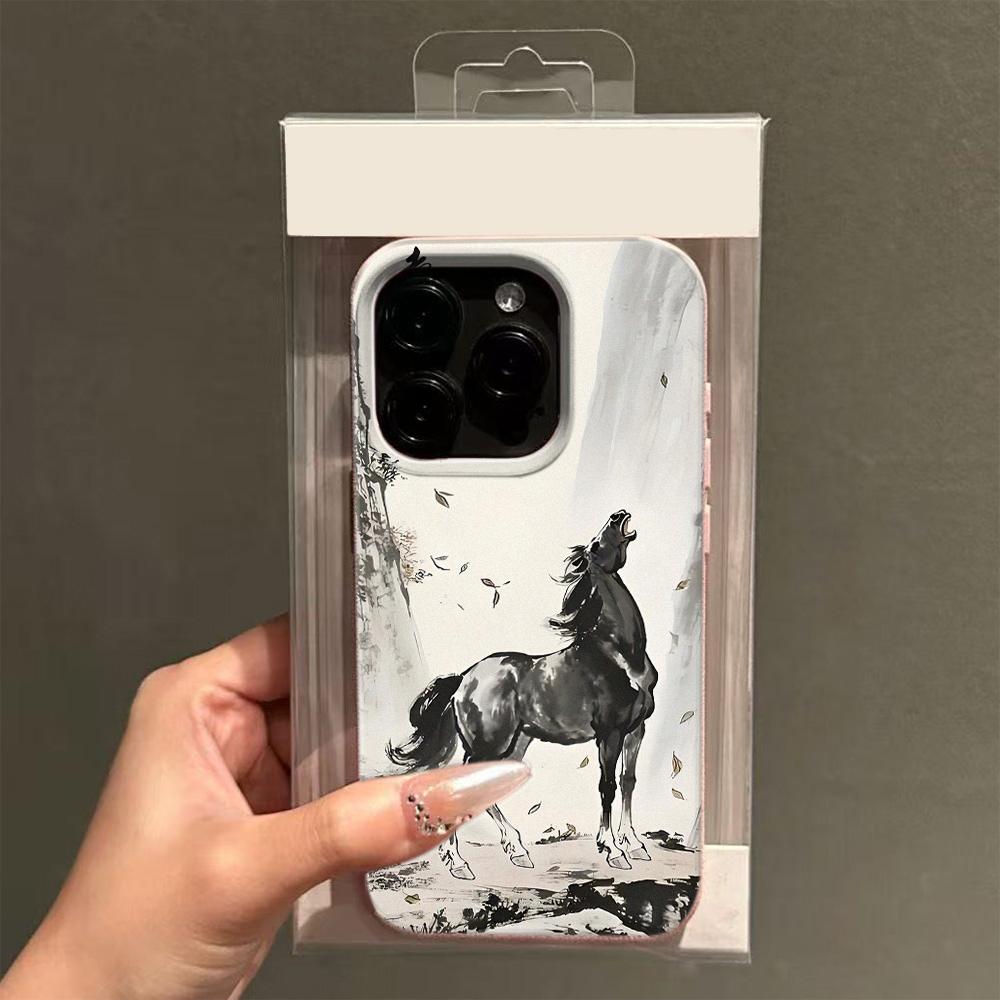 Horse-hugging Girl Phone Case For IPhone 17 17Air 16 15 14 Plus 13 Pro Max Case For IPhone 11 12 Cover Funda Bumber Coque