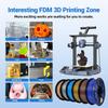 HYZHTA 1.75mm PETG Filament 1kg 330m Length CE Certified for 3D Printers Easy Printing Metallochrome Color