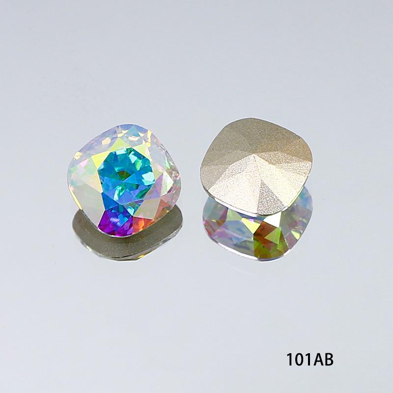 

10 шт. стеклянное сверло K9 с наконечником снизу, толстое квадратное сверло специальной формы для ногтей, аксессуары для одежды 12*12mm