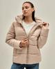 Puffy Jacket Julia 18000 42 Beige
