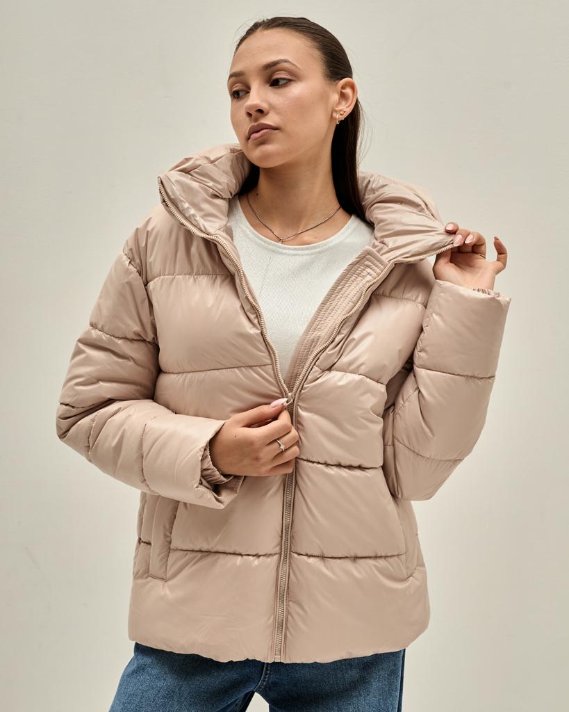 Puffy Jacket Julia 18000 42 Beige