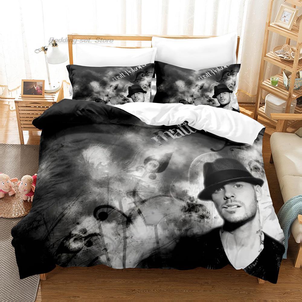 Comforter M. Pokora Bedding Set Single Twin Full Queen King Size Bed Set Aldult Kid Bedroom s 3D Print Bed Sheet S