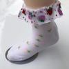 Spring Summer Princess Lace Trim Mesh Dance Socks for Kids - Breathable and Stylish