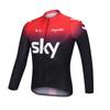 Mens Cycling Jersey Set Long Sleeve Slim Fit Mountain Road Bike Apparel Quick Dry Breathable UV Protection
