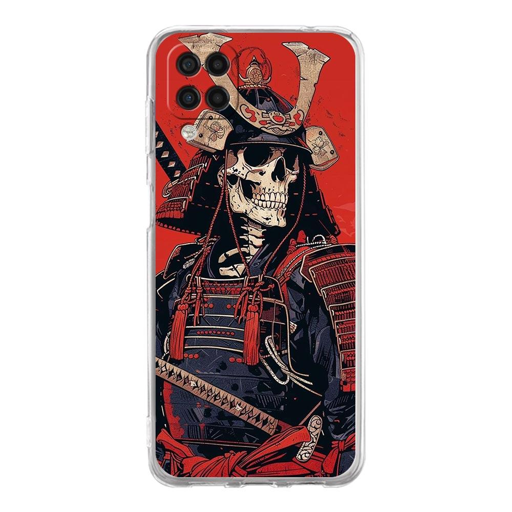 Samurai Hannya Mask Ghost Phone Case for Samsung A13 A15 A25 A35 A51 A55 A71 A21S A11 A31 A41 A23 A53 A73 5G A03S A05s Cover