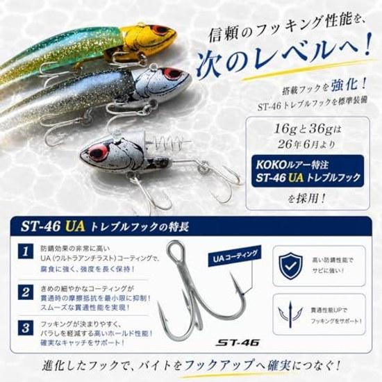 KOKO Lure Sea Bass Jig Head 5-piece Set 16g 28g 36g Worm Flounder Sprint-type Keeper