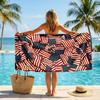 Amerikanische Flagge Mode Strandtuch: Ideal für Sommerabenteuer Weich, saugfähig und schnell trocknend geeignet zum Schwimmen und Baden