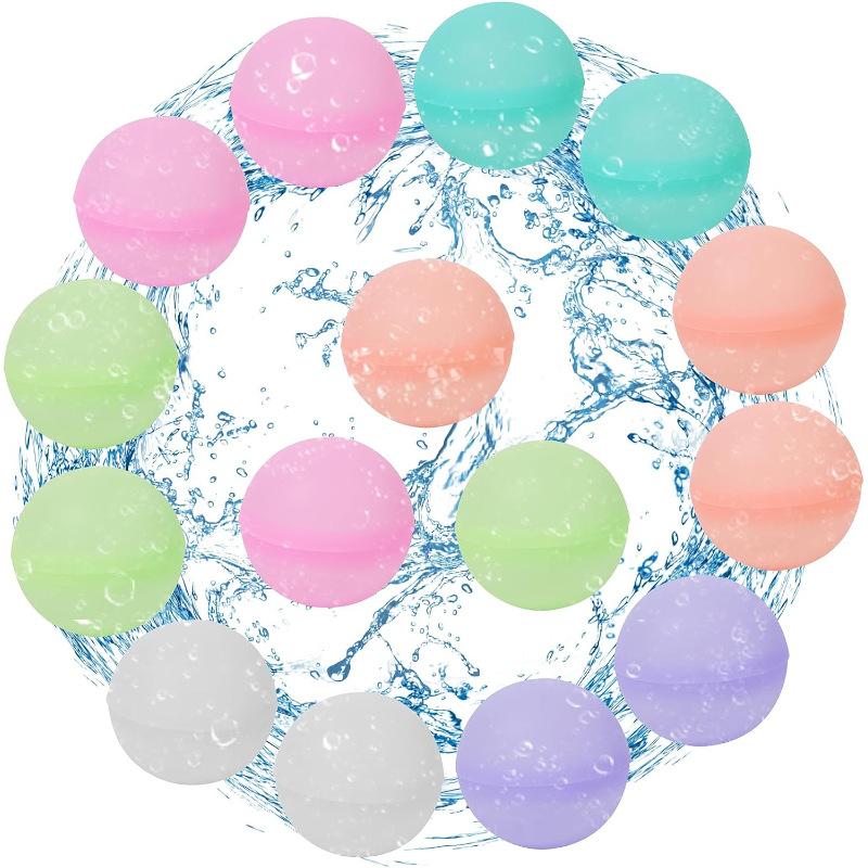 Swimming Pool Reusable Water Balloons Refillable Water Balloon Quick Fill Self Sealing Water Bomb Splash Balls for Kids Gifts