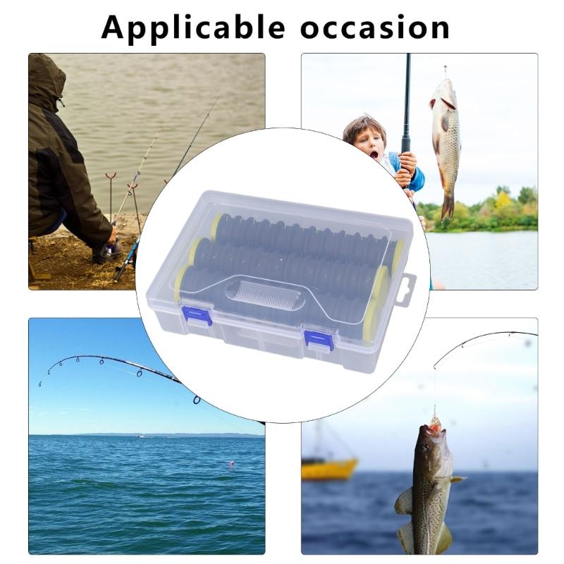 Fishing Line Storage Holder Organizers Fishing Line Spooler Winder, Fishing Line Hook Leader Keeper with Riggings Spools